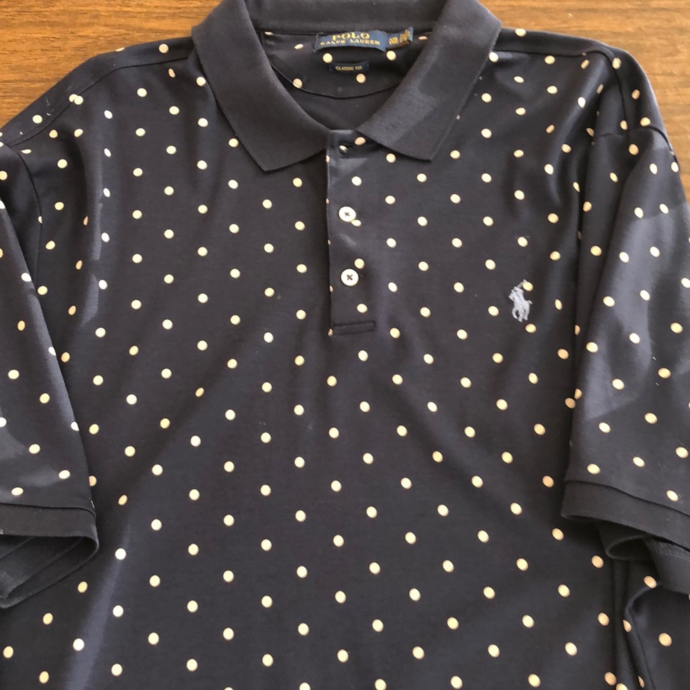 Men’ Polka dot polo shirt